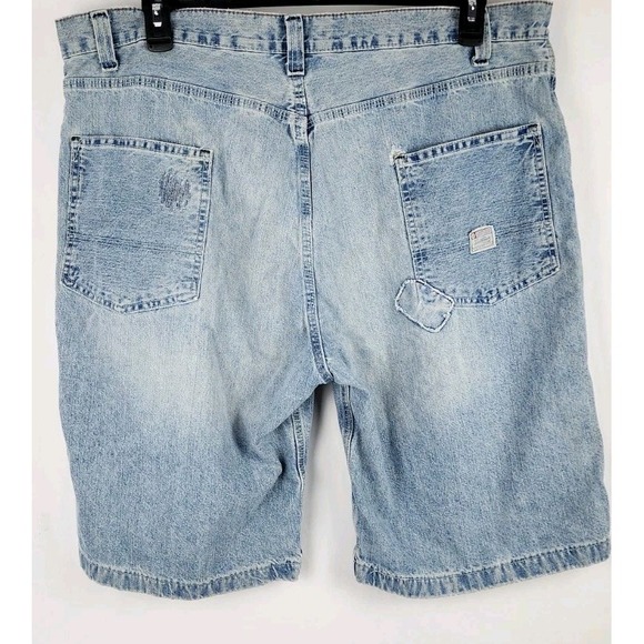 Vintage Y2K Levi‎ Strauss Signature Jean Shorts Size 40 Baggy Skater - Picture 1 of 7